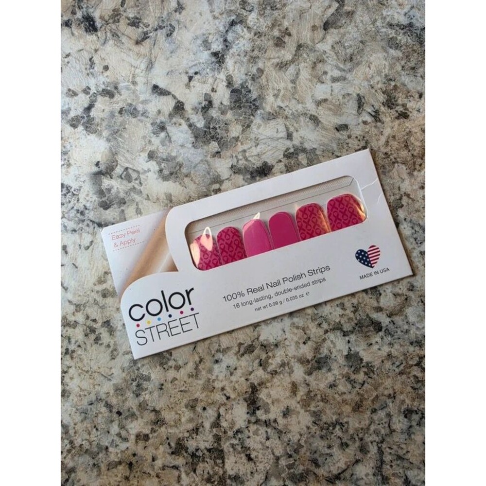 Color Street Nail Polish Strips - Pink Ribbon Breast Cancer Awareness Design